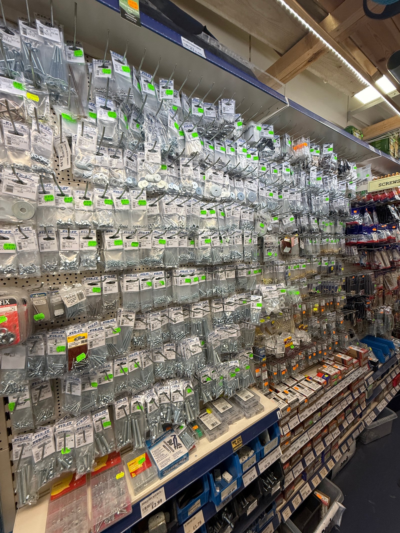 Screws & Fixings on the shelves at Fix-it DIY & Hardware